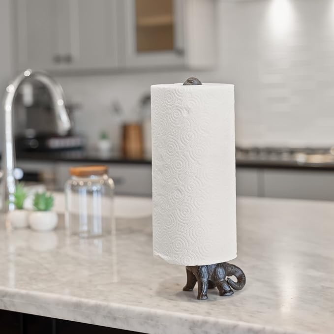 WallCharmers Rustic Paper Towel Holder, Metal Toilet or Kitchen Paper Holder - Image 7
