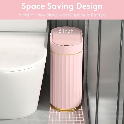 ELPHECO Sensor Trash Can with Lid, 2 Gallon, Bathroom Trash Bin, Waterproof - Image 6