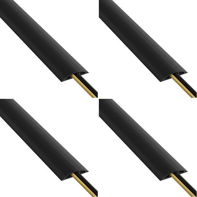 D-Line 6ft Floor Cord Cover, Cable Protector, Hide Extension Cords, Protect by D-LineUSAinc