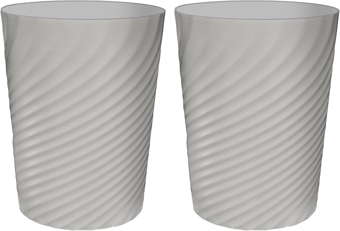 DAJITRE 1.8 Gallon Small Trash Can Wastebasket Recycling Bin Slim Profile by DAJITRE