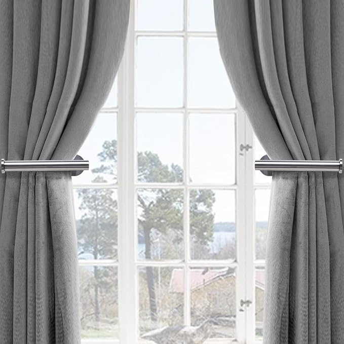 Adhesive Curtain Holdbacks No Drill, Wall Mounted Curtain Tie Backs Hooks - Image 4