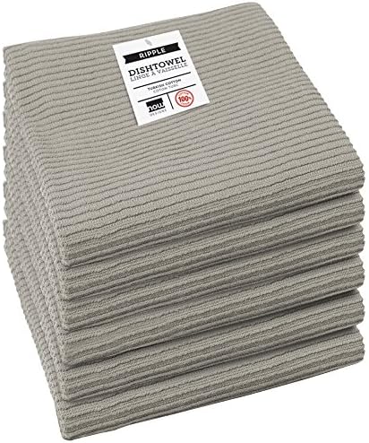 Now Designs Ripple Kitchen Towel, London Grey by NowDesigns