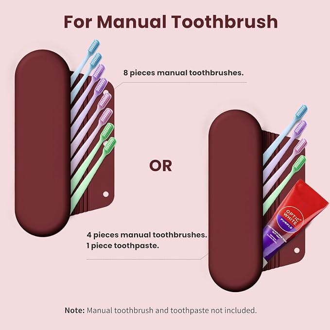 Silicone Electric Toothbrush Travel Case, Manual Toothbrush Travel Cover - Image 6