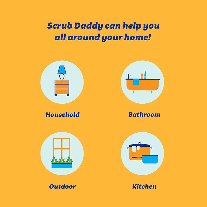 Scrub Daddy Original Dish Sponge Twin Pack, Smiley Face Sponges - Image 9