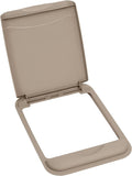 Rev-A-Shelf 35 Qt Polymer Plastic Trash Can Replacement Lid for Kitchen or Laundry Room Sliding Cabinet Base Lid Only, Champagne, RV-35-LID12-1-40