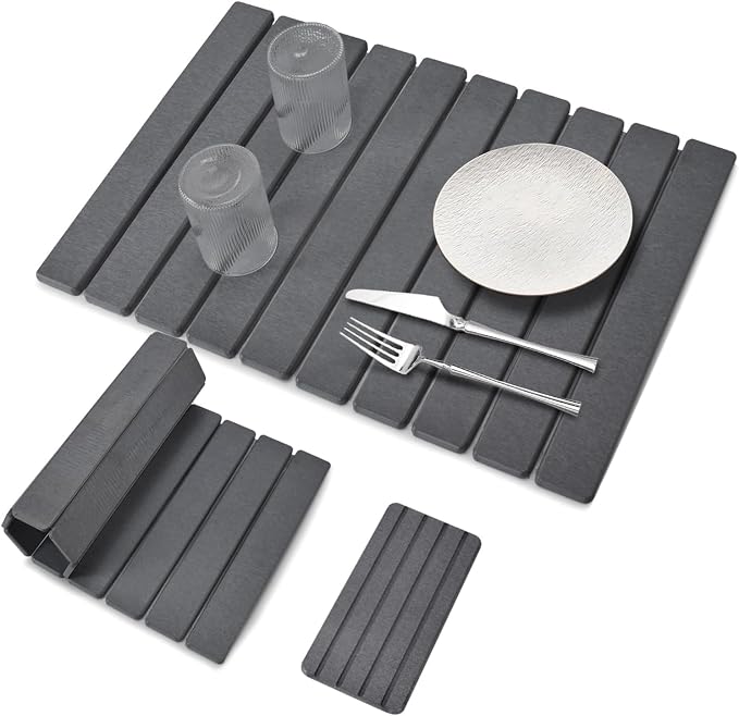 2 PCS Large Stone Dish Drying Mat by Sangukiro