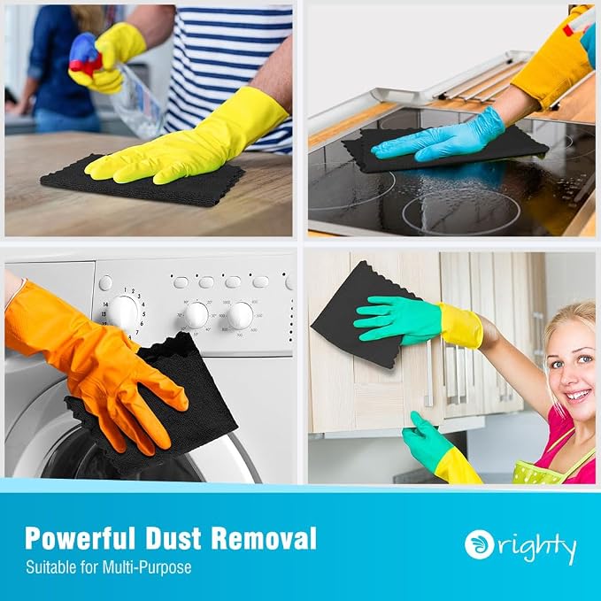 Orighty Microfiber Cleaning Cloth, 400 Pack Highly Absorbent Cleaning Rags - Image 6