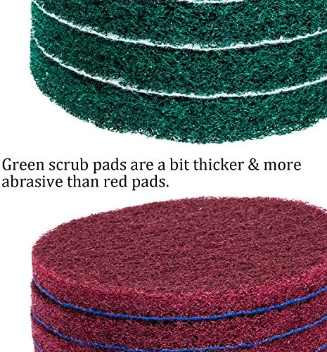 Kichwit 4 Inch Drill Power Brush Tile Scrubber Scouring Pads Cleaning Kit - Image 5