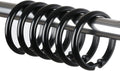Kutesna 12 PCS O Shaped Black Plastic Shower Curtain Rings, Easy Snap Closure by Kutesna