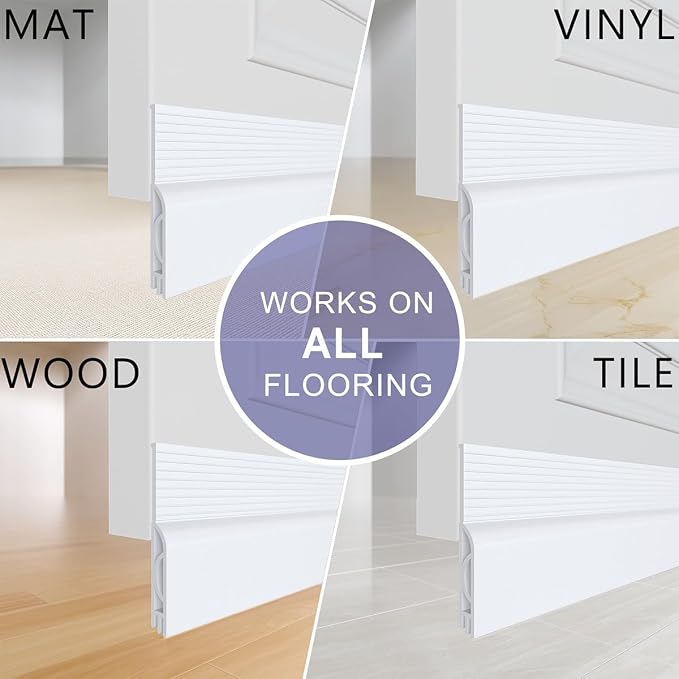 5Pack Door Draft Stopper, Adjustable Door Sweep - Image 9