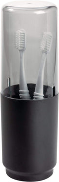 iDesign Austin Covered Holder, Holds Regular and Electric Toothbrushes | Holds by iDesign