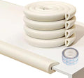 4M U Shape Edge Protectors for Glass Coffee Table,Foam Baby Proofing Safety Bumper Guard Strip,Corner Protectors for Kids,Suitable for Furniture Fireplace Desk Worktop (Milky White)