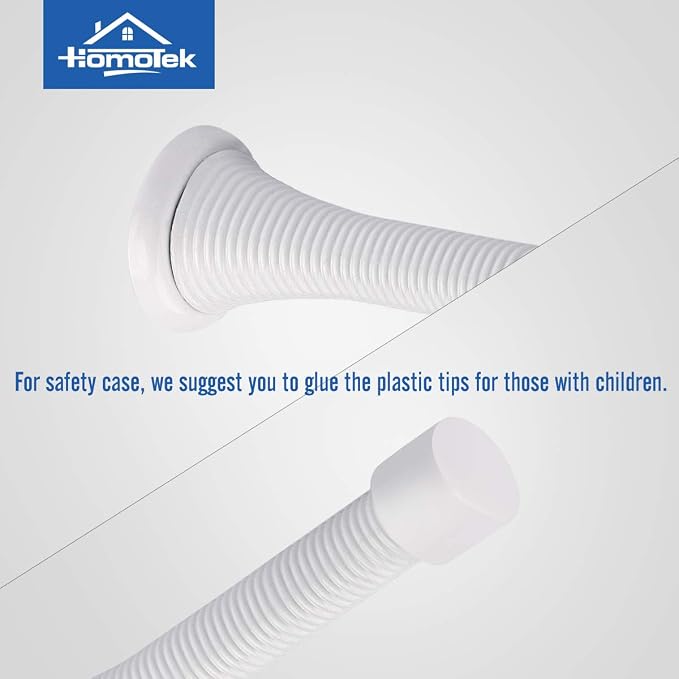 HOMOTEK 12 Pack Spring Door Stops, 3-1/8” Heavy Duty Door Stop - Image 3