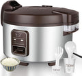 13.8 QT Large Commercial rice cooker 65 cups cooked 32 cups uncooked rice Commercial Electiric Rice Warmer for 18-28 people, with One-Touch Operation