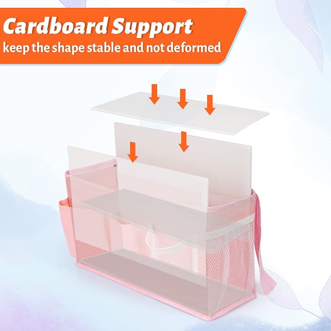 Bedside Caddy, Bedside Storage Bag Hanging Organizer - Image 4