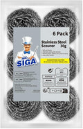 MR.SIGA Stainless Steel Scourer, Steel Wool Scrubbers, metal scrubbers by MRSIGA