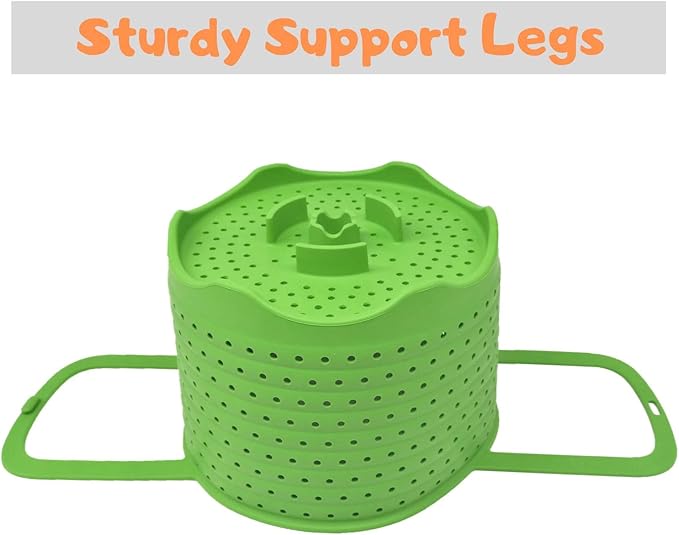 Silicone Steamer Basket | Foldable, Space-Saving | Fits 6,8 Qt Instant Pot and Similar-Sized Pressure Cookers Accessories