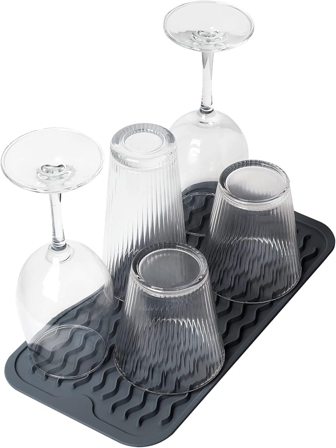 ZLR Silicone Sink Caddy & Sponge Holder, Dark Gray | Sink Organizer - Image 8