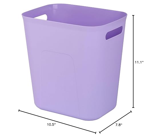 UUJOLY Plastic Small Bathroom Trash Can Wastebasket, 3.5 Gallon, Laundry Room - Image 5