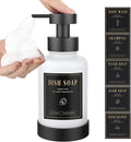 Luxspire Glass Foaming Soap Dispenser 15oz Hand Soap Bottle, 1 Pack | Anti-drip by Luxspire