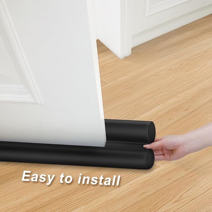 MAXTID Door Draft Stopper for Bottom of Doors Large Door Sweep 34" Black | - Image 7