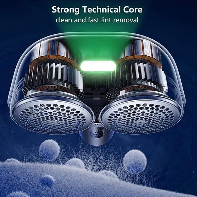 Nesugar Dual-Head Fabric Shaver, Electric Lint Remover - Image 4