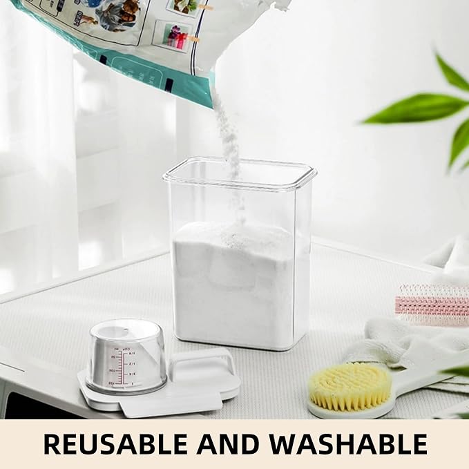 Covzoe 3 Pack Laundry Detergent Dispenser, 61 Oz Laundry Powder Containers - Image 7