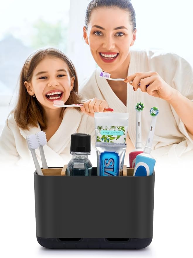 GFWARE Black Toothbrush Holder - Image 3