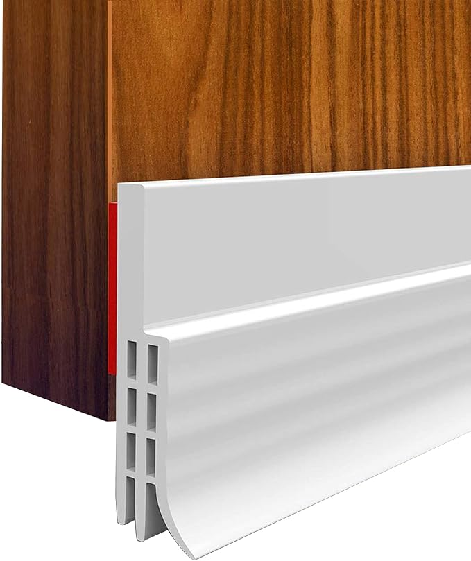2PACK Door Draft Stopper, Strong Adhesive Door Sweep by Suptikes