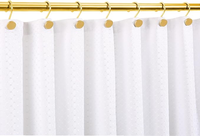 CHICTIE Gold Shower Curtain Hooks, Rustproof Shower Curtain Rings - Image 4