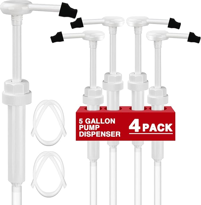 4 Pack 38-400 1 oz 5 Gallon Pump Dispenser by DupakSYS