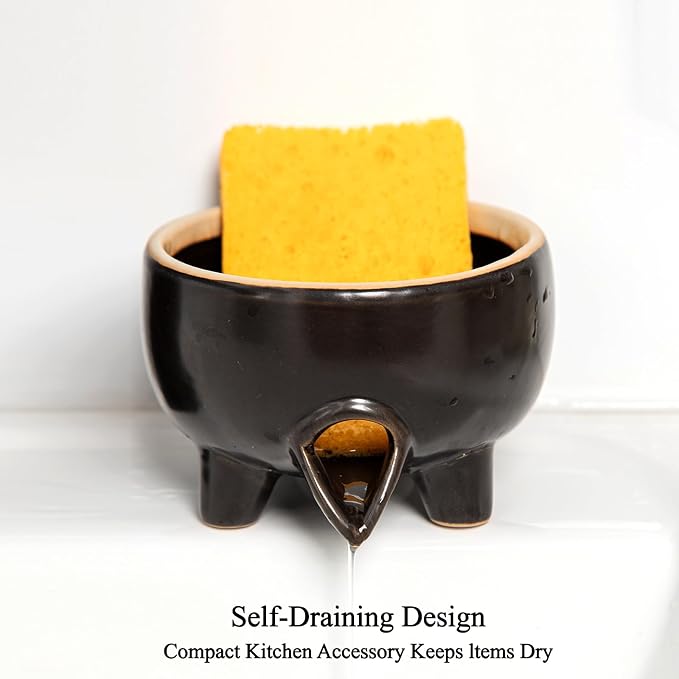 Ceramic Sponge Holder with Drainage - Image 7