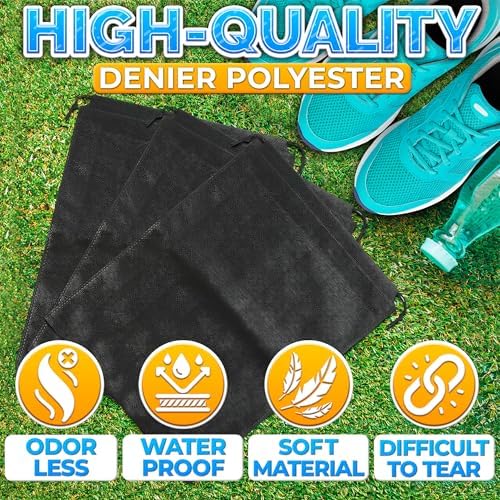 Shoe Bags for Travel, 10 Pack, 11.8"x15.75", Drawstring - Image 3