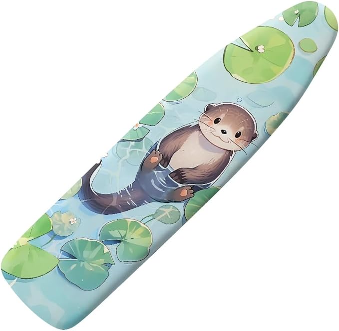 Cute Otter Ironing Board Covers Heavy-Duty Fabric Non Slip Padded Ironing Board by Unknown