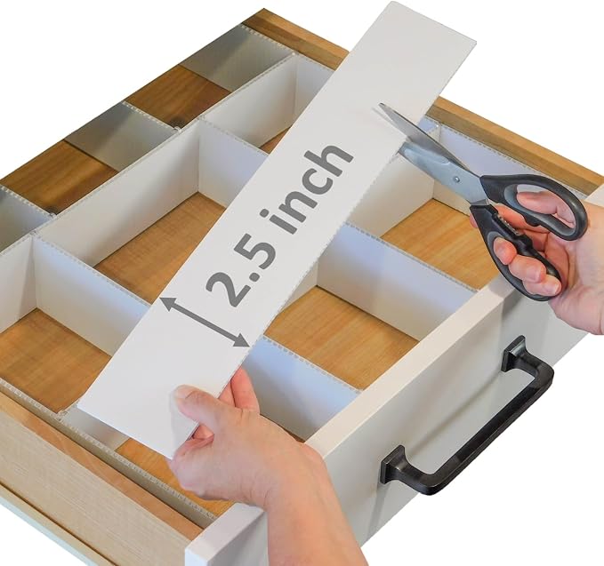 DRAWER DADDY Customizable Grid Drawer Dividers, Cut to Fit Organizer | Custom by Unknown
