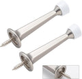 HOME MASTER HARDWARE 3" Heavy Duty Solid Door Stop, 2 Pack, Satin Nickel | Wall by HOME+MASTER+HARDWARE