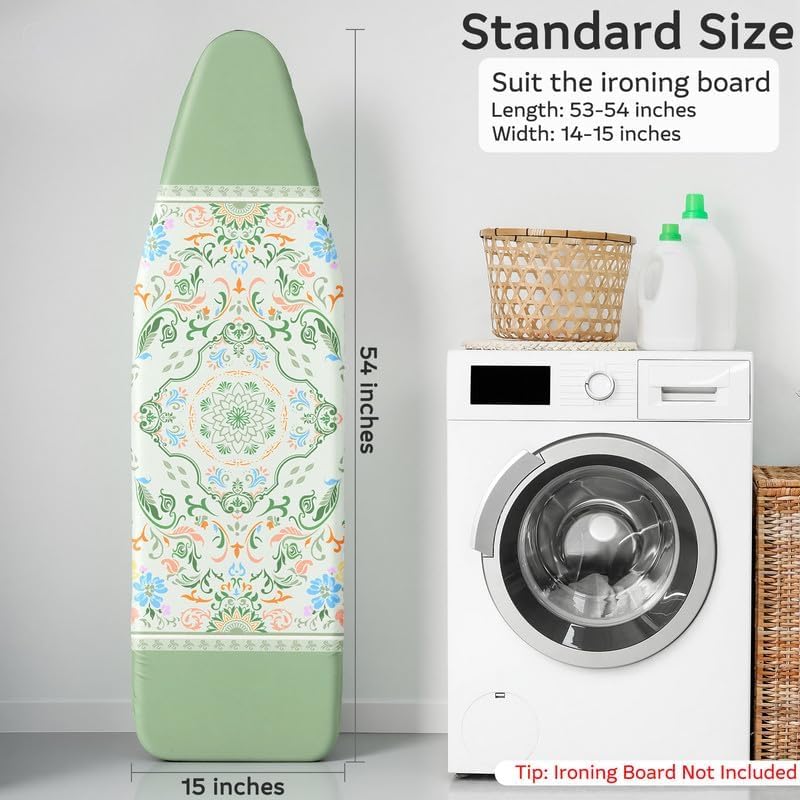 FIOBEE Ironing Board Cover and Pad Extra Thick Iron Board Pad - Image 2