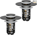 Hibbent 2 PCS Upgraded 3 in 1 Bathroom Sink Drain Strainer, Pop Up Stopper | by Hibbent