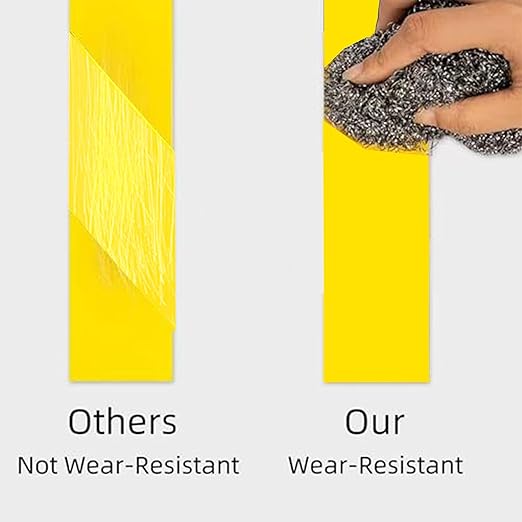 SWRT 2" x 110FT Yellow Floor Marking Tape and Dance Splicing Tape, Caution Gym Floor Tape Warning Safety Stripe Tape for Floor Marking, Athletics, School, Restaurants, Equipment and More