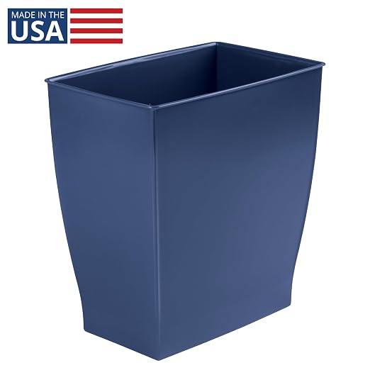 iDesign Small Plastic Bathroom Trash Can, - Image 2