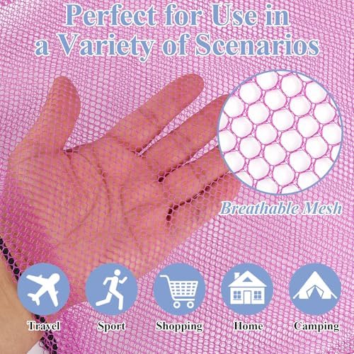 6 Pack Mesh Bag Drawstring for Storage, 14 x 17 Inch Net Bags - Image 6