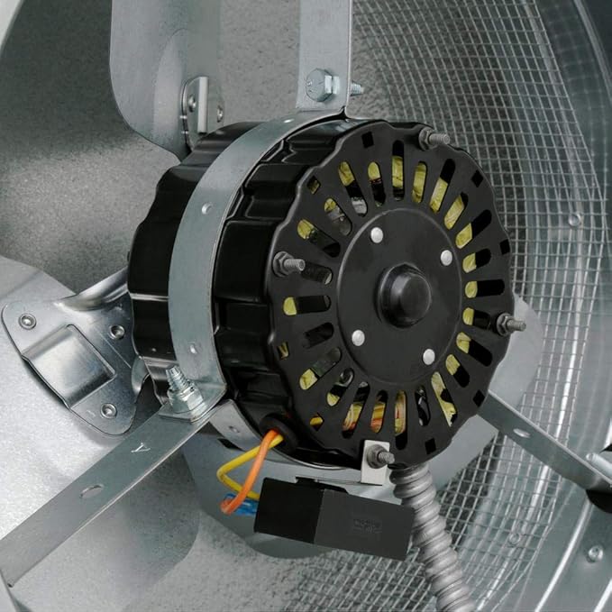 GAF Master Flow 1500 CFM Shingle Match Weathered Wood Roof Mount Attic Fan with Energy Cost Savings and High Airflow Capacity of Upto 1500 Cubic feet per Minute for Areas Upto 2800 Square feet