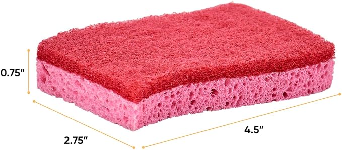Superio Non-Scratch Cellulose Sponge Kitchen Scrub Sponges - Image 2