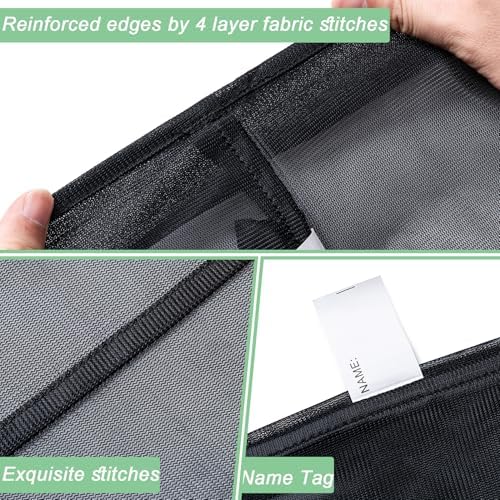 2 Pack Mesh Travel Laundry Bag 28" x 40"Extra Large Dirty Clothes Organizer - Image 4