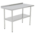 Pearington NSF Certified Stainless Steel Kitchen Prep and Work Table, Commercial Work Table for Restaurant and Home, 48" x 24", Stainless Steel