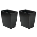 iDesign Small Plastic Bathroom Trash Can, Slim Rectangle by iDesign