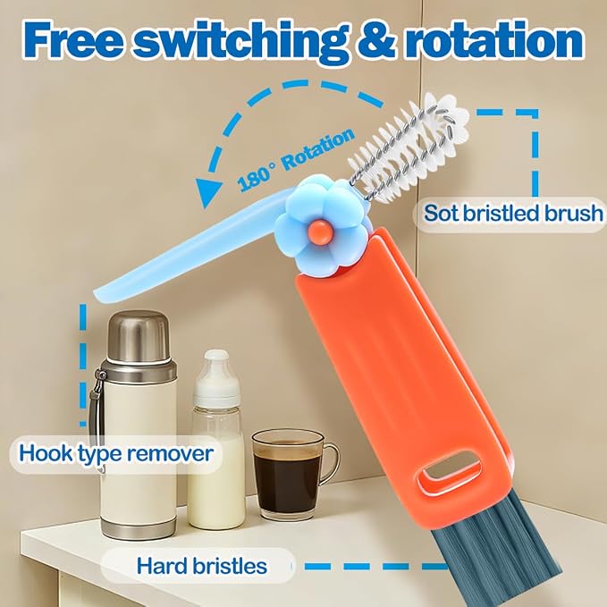 3 in 1 Cup Lid Cleaning Brush, Deep Clean Tool - Image 4