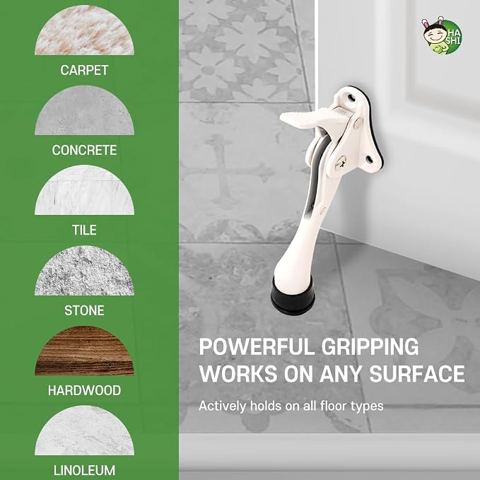 One Touch Kickdown Door Stopper, Door Holder, Heavy Duty Door Stops, Bottom of - Image 6