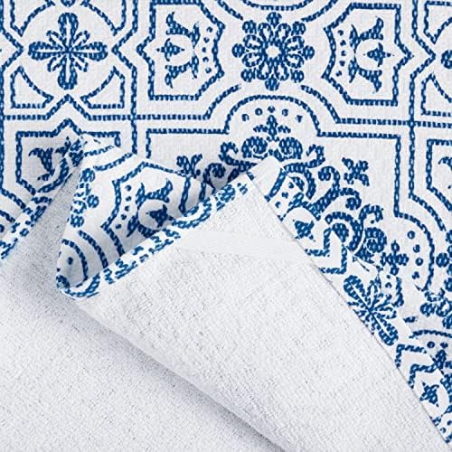 Martha Stewart Dual Purpose Kitchen Towel 2-Pack Set, Strie Medallion - Image 4