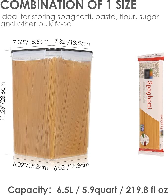 Vtopmart Extra Large Airtight Food Storage Containers, Airtight Seal, BPA Free - Image 2